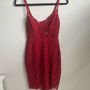 Fashion Nova- Dropping Hints Lace Dress